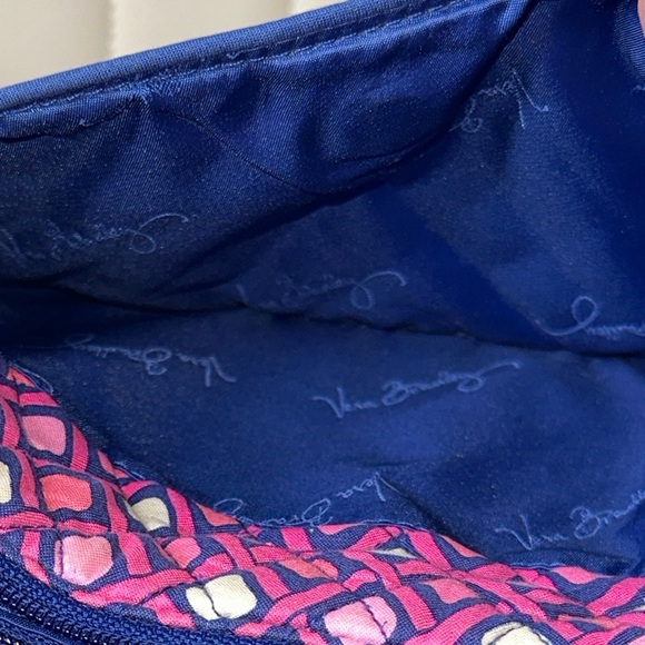 Vera Bradley Katalina Pink Diamonds Breast Cancer Bag Iconic Little Hipster EUC - Picture 6 of 12